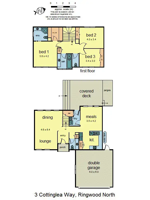 Floorplan of Homely house listing, 3 Cottinglea Way, Ringwood North VIC 3134