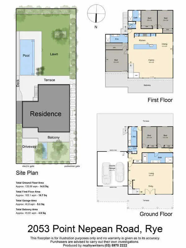 Floorplan of Homely house listing, 2053 Point Nepean Road, Rye VIC 3941