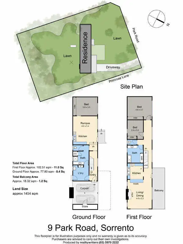Floorplan of Homely house listing, 9 Park Road, Sorrento VIC 3943