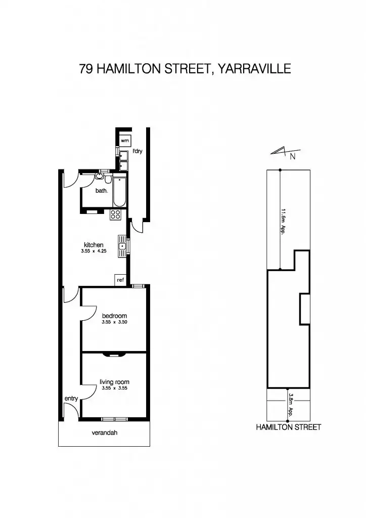 Floorplan of Homely house listing, 79 Hamilton Street, Yarraville VIC 3013