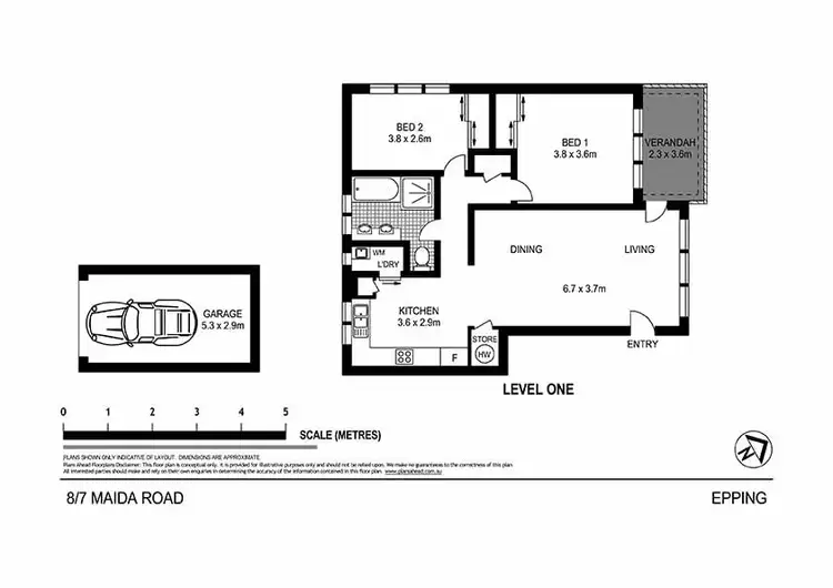 Floorplan of Homely apartment listing, 8/7 Maida Road, Epping NSW 2121
