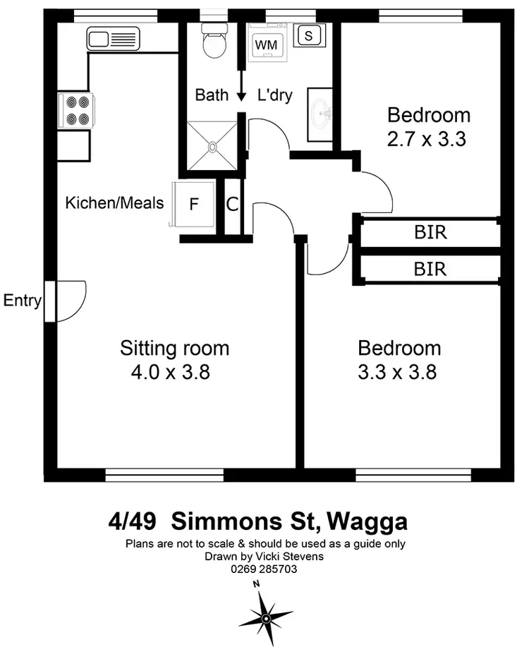 Floorplan of Homely unit listing, 4/49 Simmons Street, Wagga Wagga NSW 2650