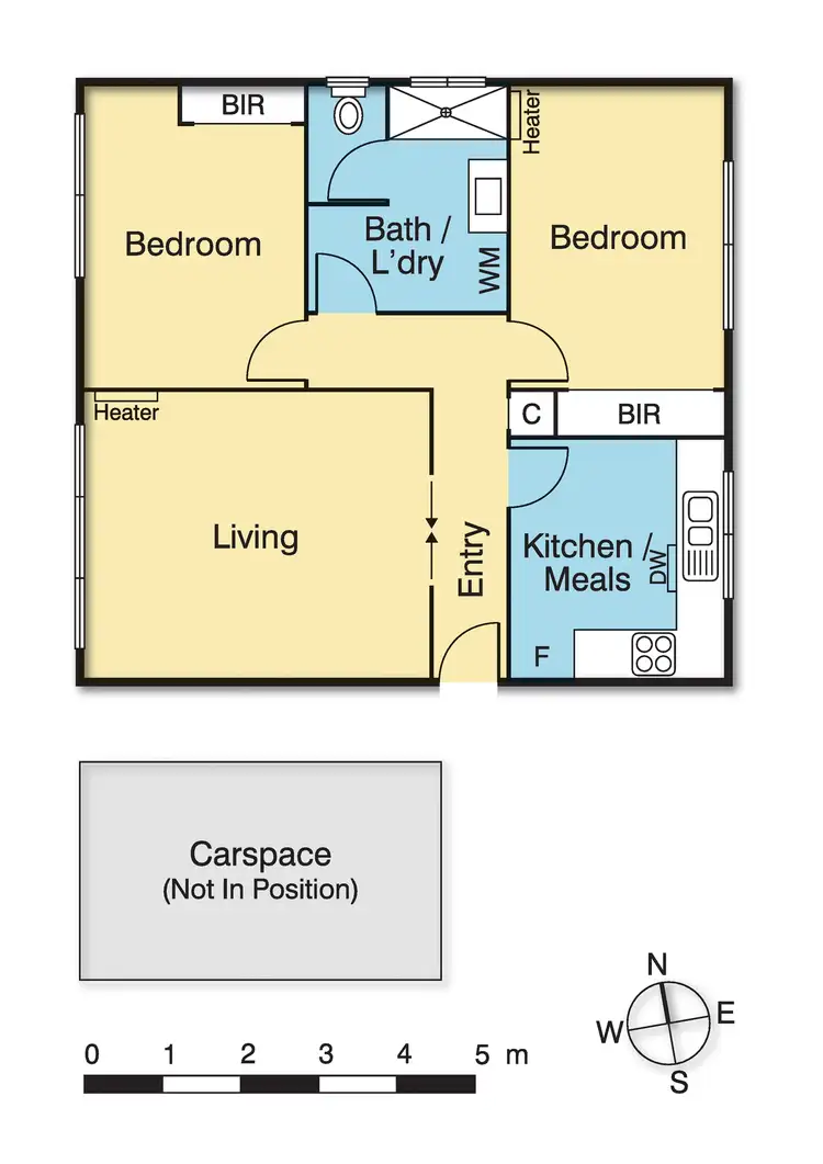 Floorplan of Homely apartment listing, 1/60 Yarralea Street, Alphington VIC 3078