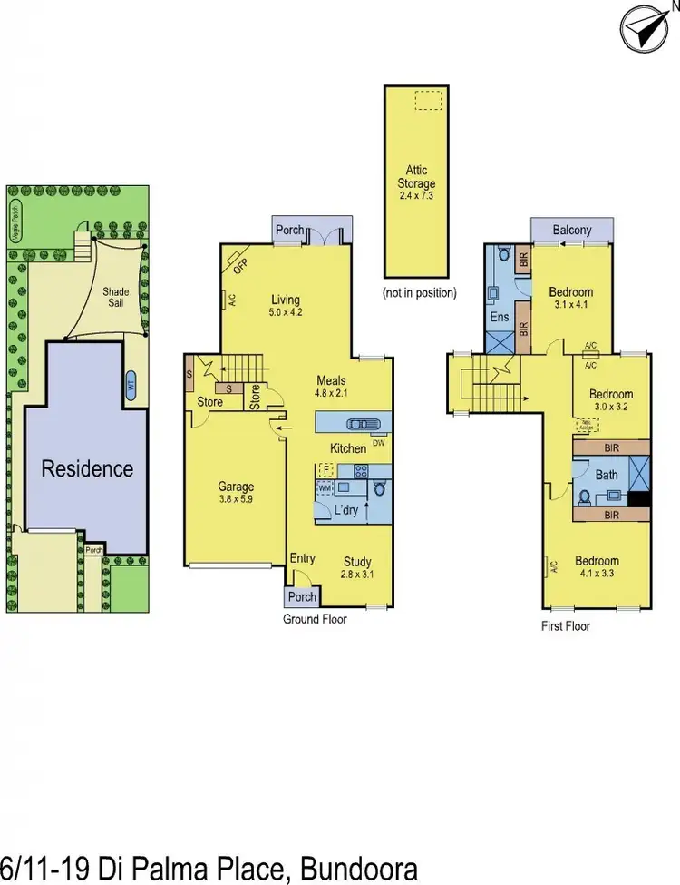 Floorplan of Homely house listing, 6/11-19 Di Palma Place, Bundoora VIC 3083