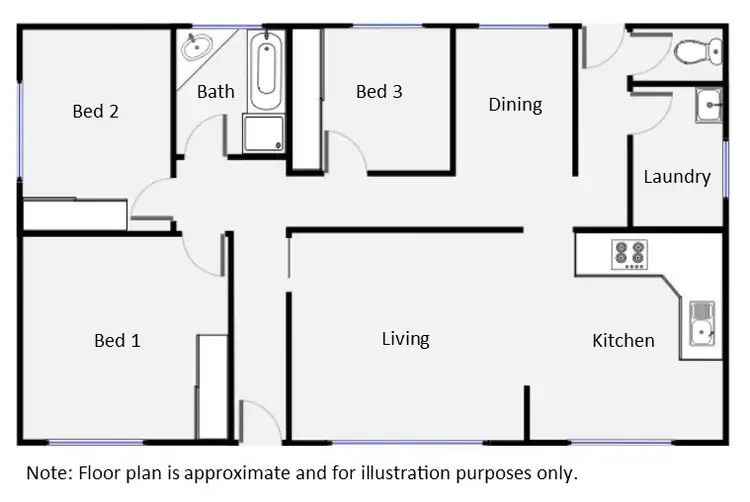 Floorplan of Homely house listing, 151 Adelaide Street, Gol Gol NSW 2738