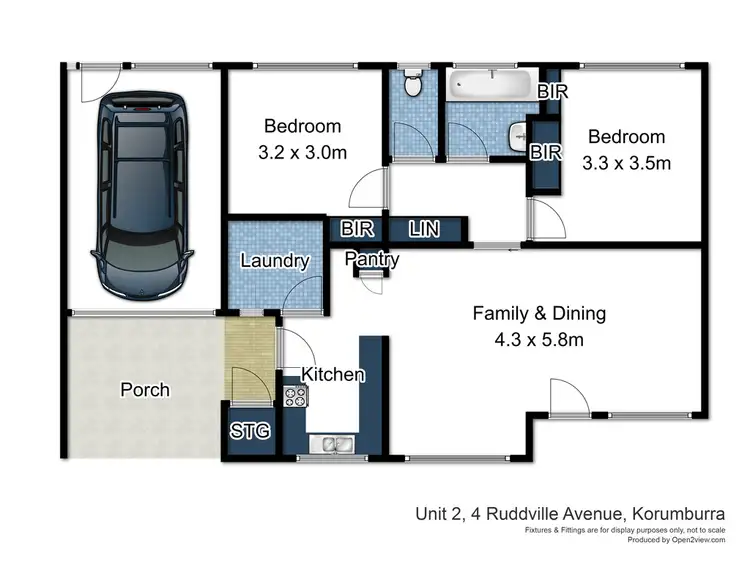 Floorplan of Homely unit listing, 2/4 Rudville Ave, Korumburra VIC 3950