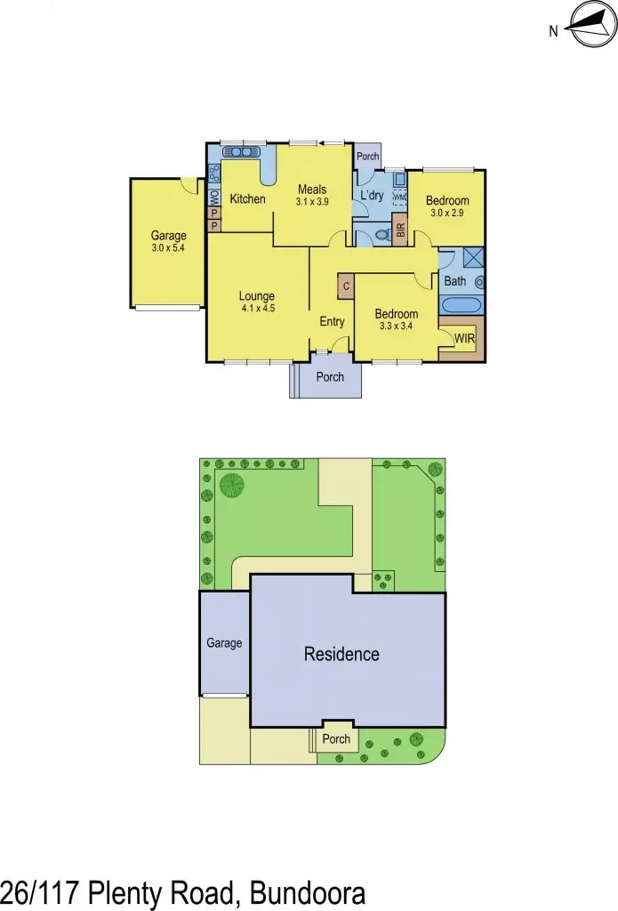Floorplan of Homely unit listing, 26/117 Plenty Road, Bundoora VIC 3083