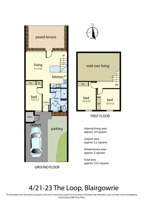 Floorplan of Homely house listing, 4/21-23 The Loop, Blairgowrie VIC 3942