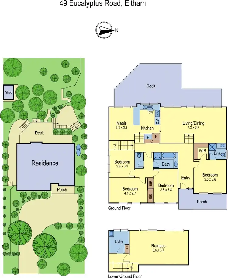 Floorplan of Homely house listing, 49 Eucalyptus Road, Eltham VIC 3095