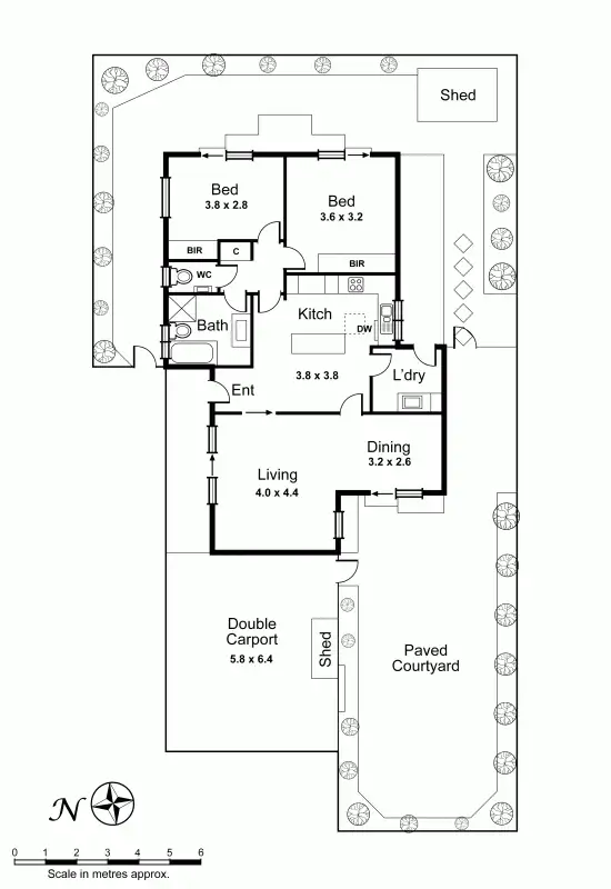 Floorplan of Homely unit listing, 4/82-84 Hodder Street, Brighton East VIC 3187