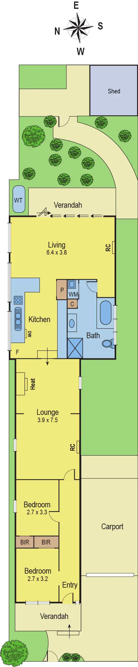 Floorplan of Homely house listing, 46 Elizabeth Street, Geelong West VIC 3218