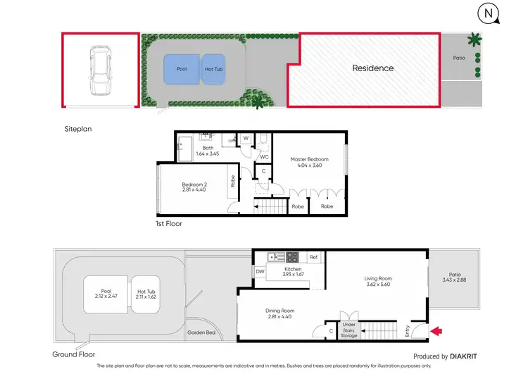 Floorplan of Homely townhouse listing, 321 Park Street, South Melbourne VIC 3205