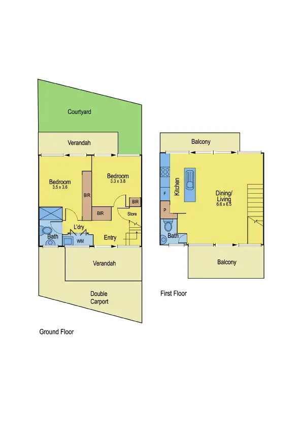 Floorplan of Homely townhouse listing, 2/237 Esplanade, Altona VIC 3018