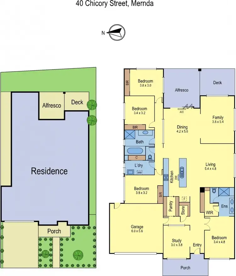 Floorplan of Homely house listing, 40 Chicory Street, Mernda VIC 3754