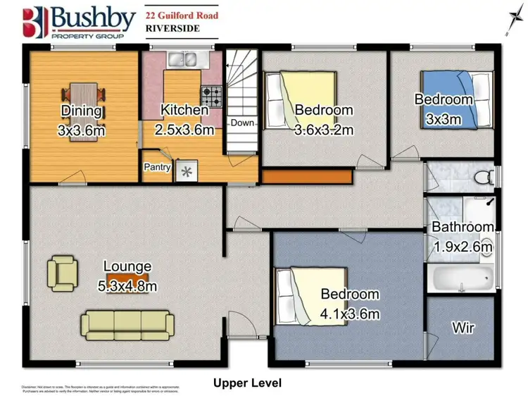 Floorplan of Homely house listing, 22 Guilford Road, Riverside TAS 7250