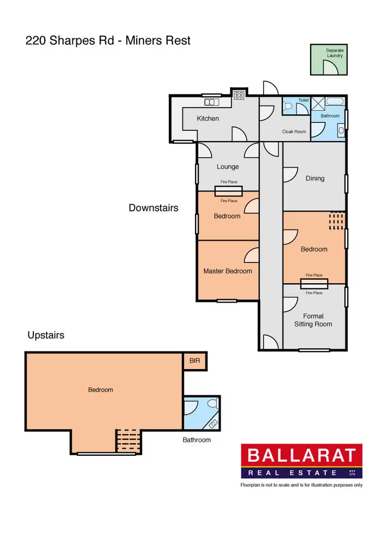 Floorplan of Homely rural property listing, 220 Sharpes Road, Miners Rest VIC 3352