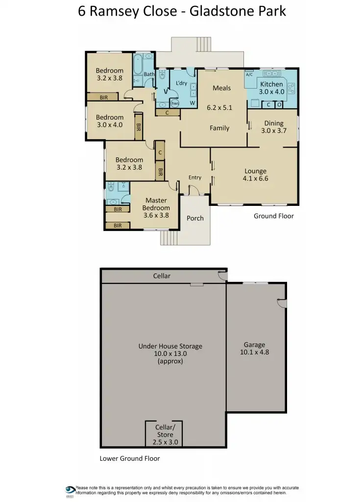 Floorplan of Homely house listing, 6 Ramsey Close, Gladstone Park VIC 3043