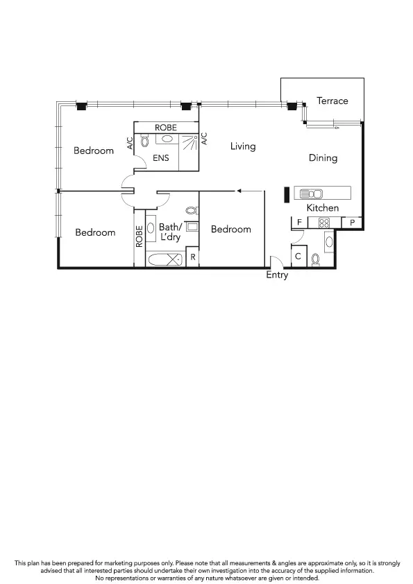 Floorplan of Homely apartment listing, 501/187 Graham Street, Port Melbourne VIC 3207