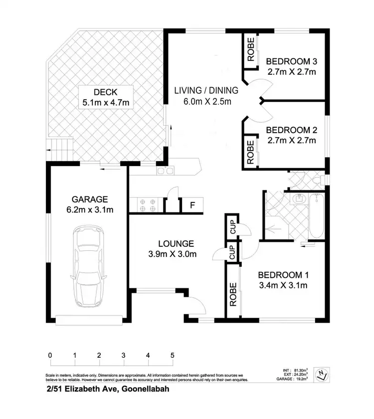 Floorplan of Homely house listing, 2/51 Elizabeth Avenue, Goonellabah NSW 2480