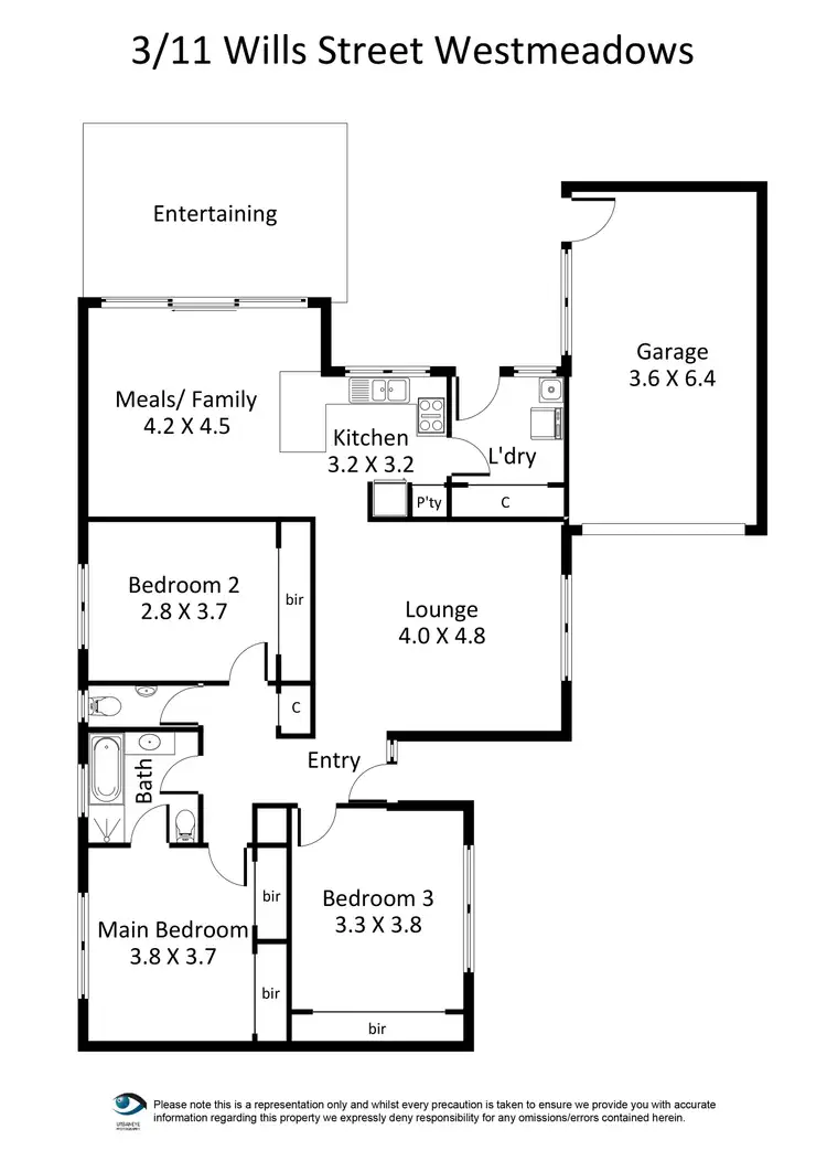 Floorplan of Homely house listing, 3/11 Wills Street, Westmeadows VIC 3049