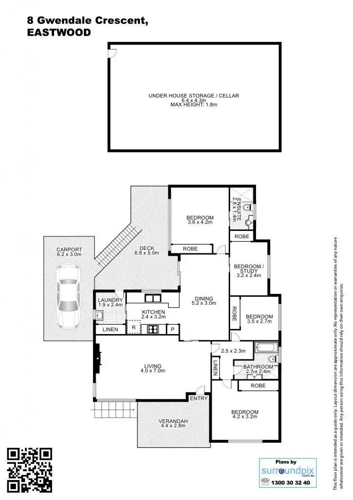 Floorplan of Homely house listing, 8 Gwendale Cr, Eastwood NSW 2122