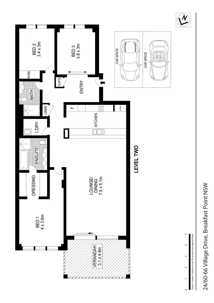 Floorplan of Homely apartment listing, 24/60-66 Village Dr, Breakfast Point NSW 2137