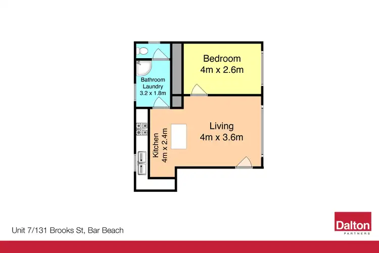 Floorplan of Homely unit listing, 7/131 Brooks Street, Bar Beach NSW 2300