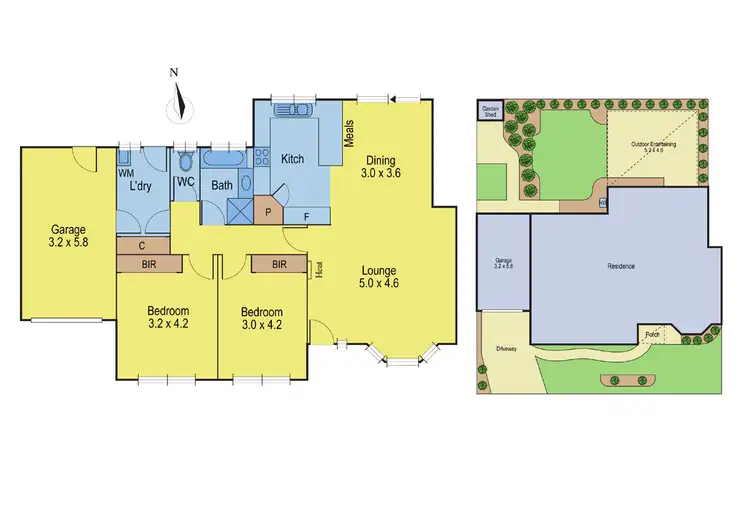 Floorplan of Homely townhouse listing, 8 Moulamein Court, Hamlyn Heights VIC 3215