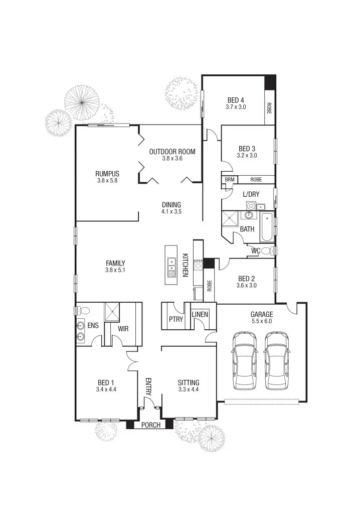 Floorplan of Homely house listing, 11 Taberer Court, Epping VIC 3076