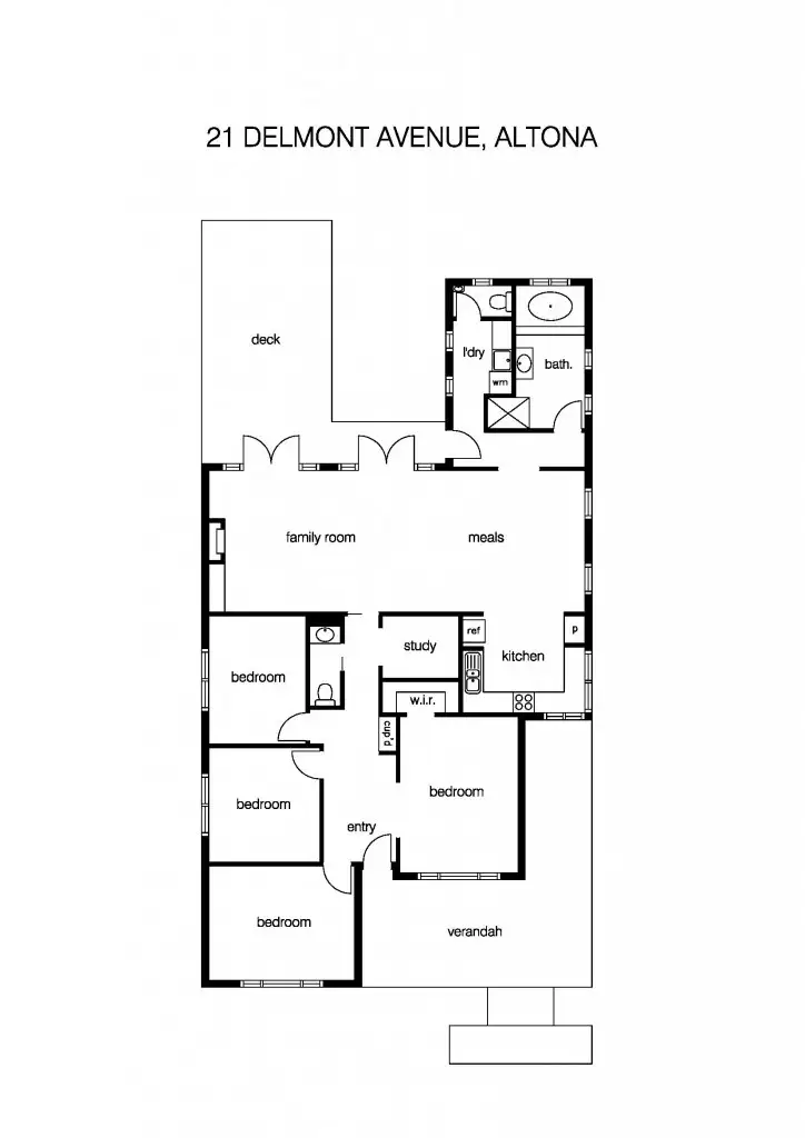 Floorplan of Homely house listing, 21 Delmont Avenue, Altona VIC 3018