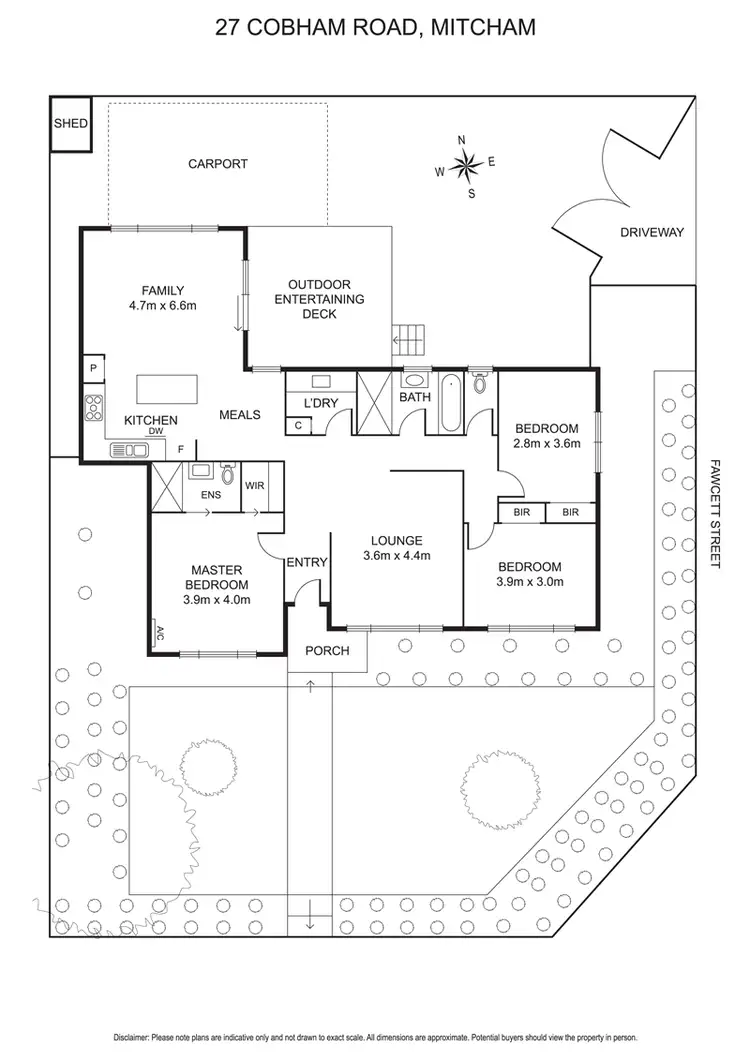 Floorplan of Homely house listing, 27 Cobham Road, Mitcham VIC 3132