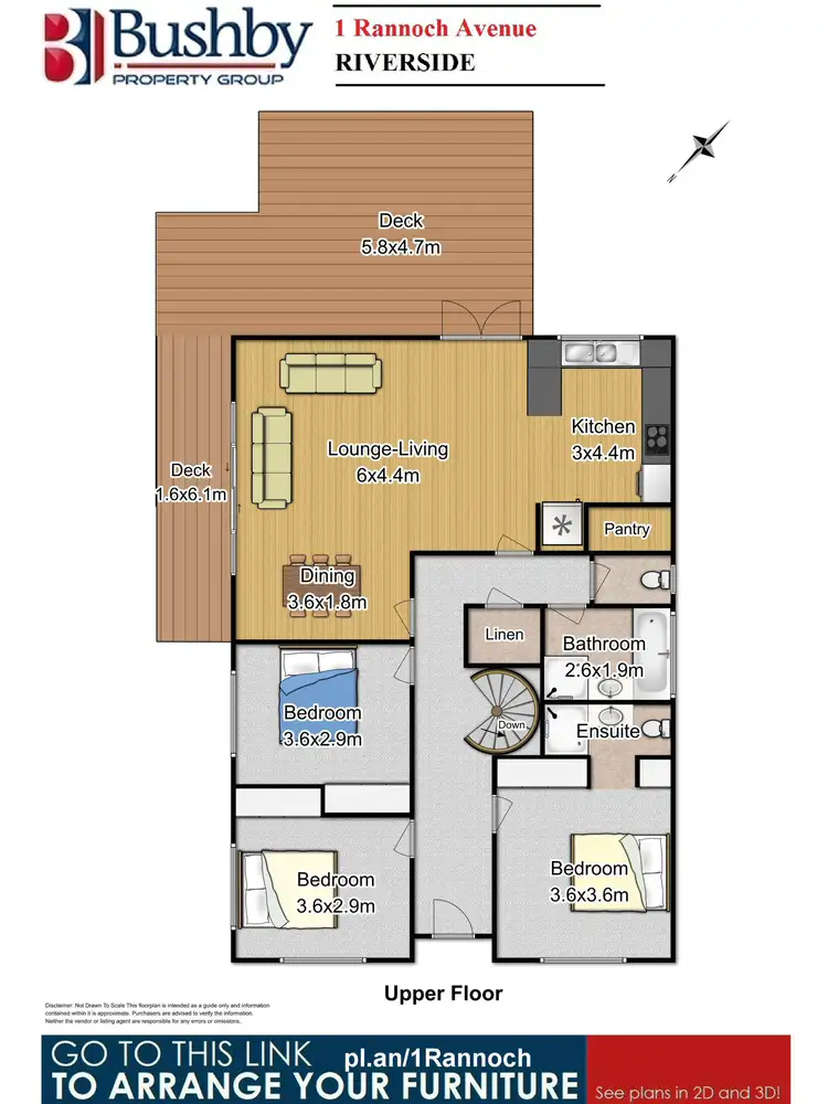 Floorplan of Homely house listing, 1 Rannoch Avenue, Riverside TAS 7250
