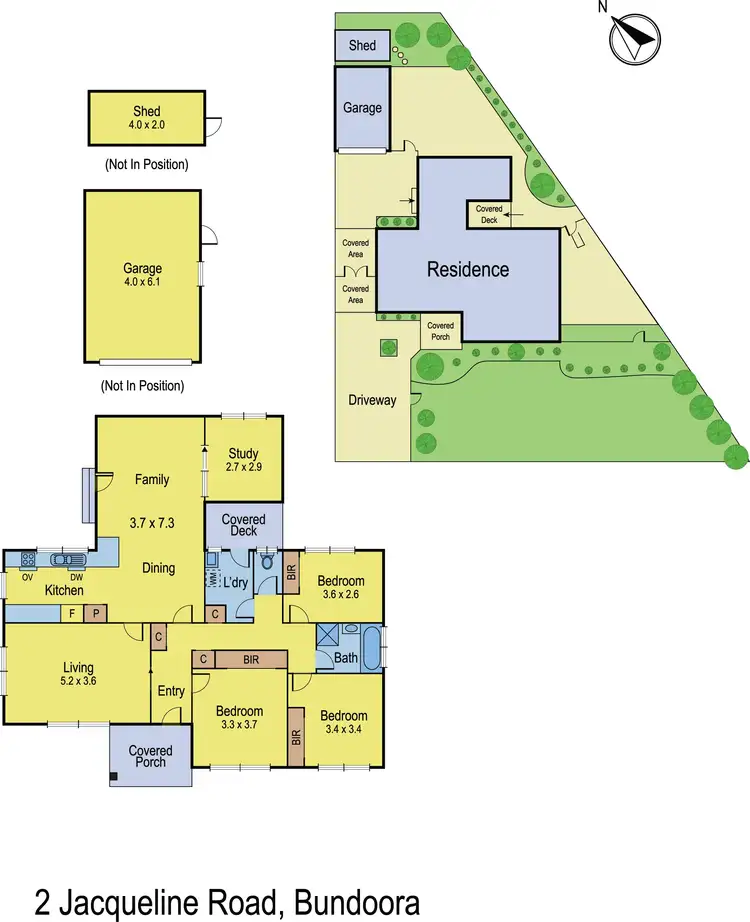 Floorplan of Homely house listing, 2 Jacqueline Road, Bundoora VIC 3083