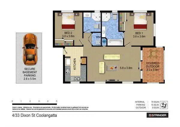 Floorplan of Homely unit listing, 4/33 Dixon Street - Park Side View, Coolangatta QLD 4225