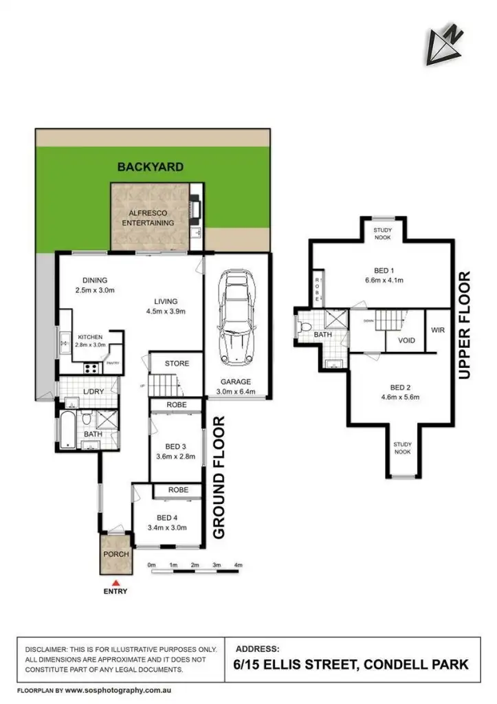 Floorplan of Homely townhouse listing, 6/15 Ellis Street, Condell Park NSW 2200