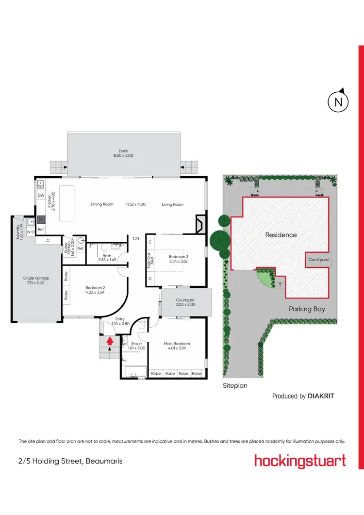 Floorplan of Homely house listing, 2/5 Holding Street, Beaumaris VIC 3193