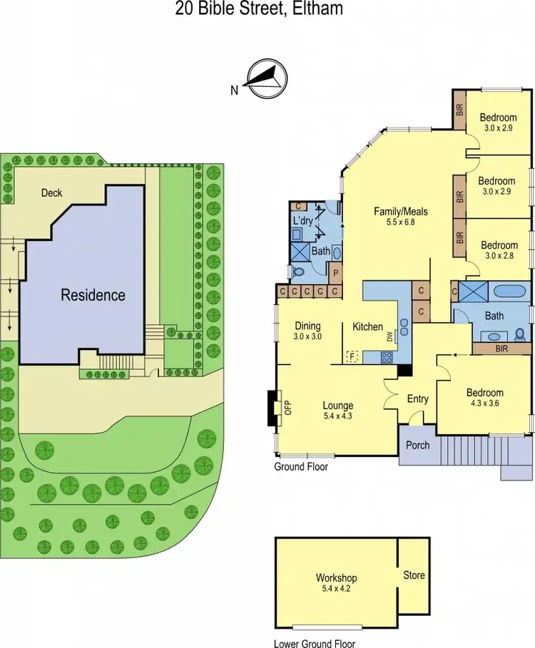 Floorplan of Homely house listing, 20 Bible Street, Eltham VIC 3095