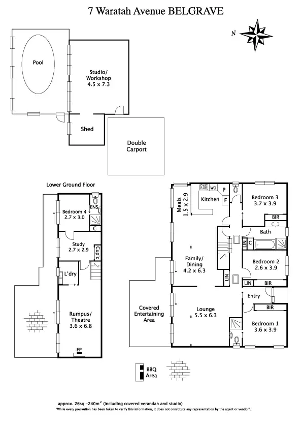 Floorplan of Homely house listing, 7 Waratah Avenue, Belgrave VIC 3160