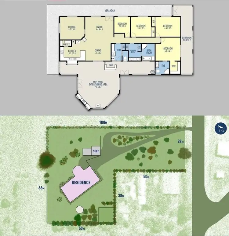Floorplan of Homely house listing, 1746 Steiglitz Road, Maude VIC 3331