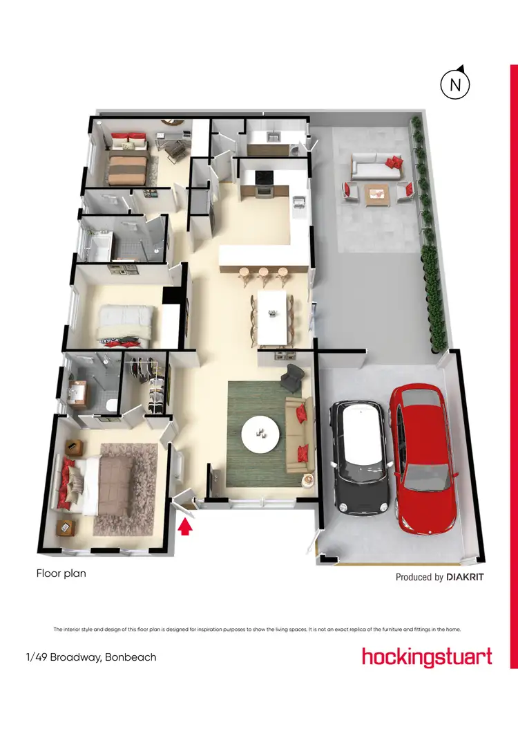Floorplan of Homely unit listing, 1/49 Broadway, Bonbeach VIC 3196
