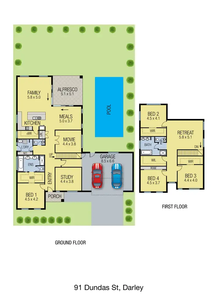 Floorplan of Homely house listing, 91 Dundas Street, Darley VIC 3340
