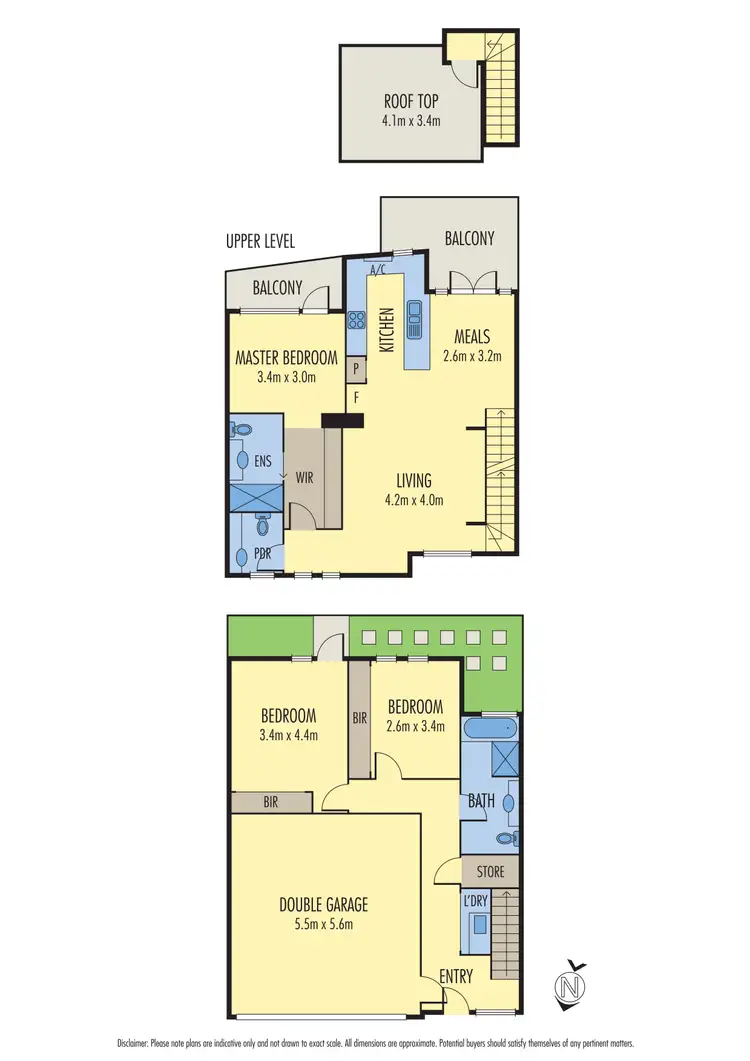 Floorplan of Homely townhouse listing, 627D Nepean Highway, Carrum VIC 3197