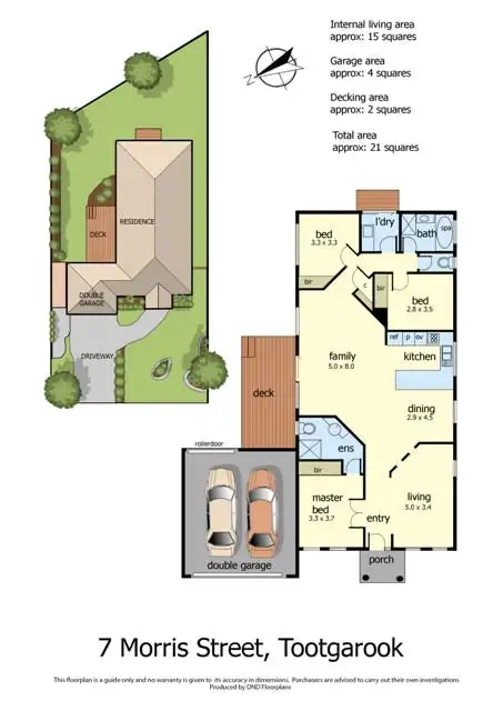 Floorplan of Homely house listing, 7 Morris Street, Tootgarook VIC 3941