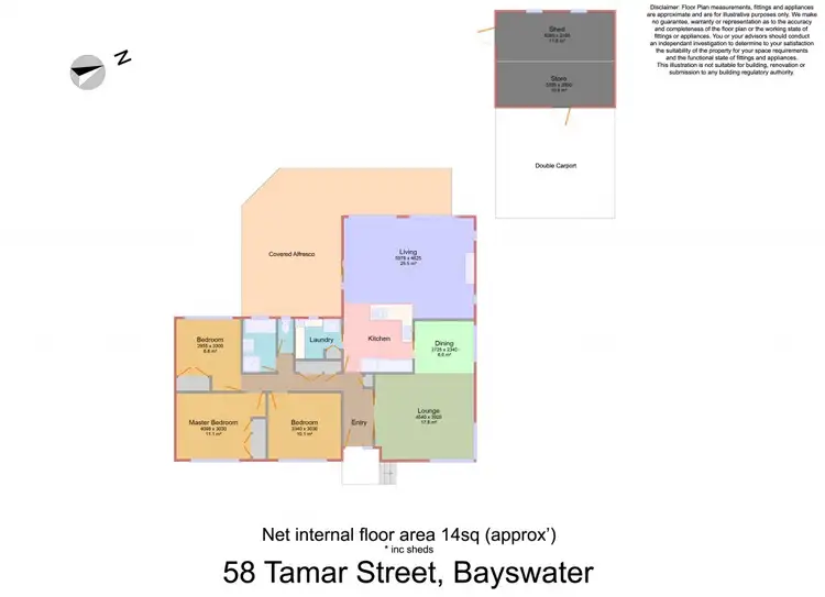 Floorplan of Homely house listing, 58 Tamar Street, Bayswater VIC 3153
