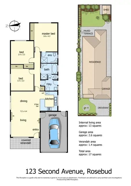 Floorplan of Homely house listing, 123 Second Avenue, Rosebud VIC 3939