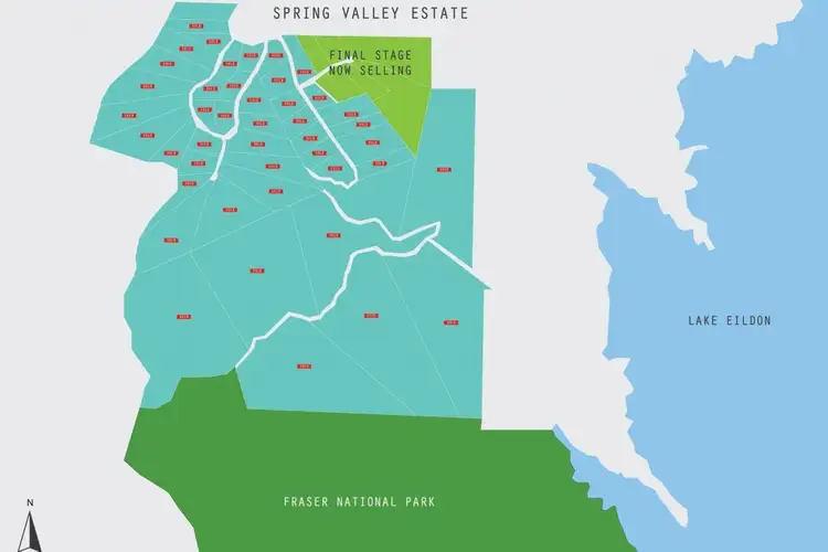 Floorplan of Homely land listing, Lot 43 Hilda Court, SPRING VALLEY, Bonnie Doon VIC 3720
