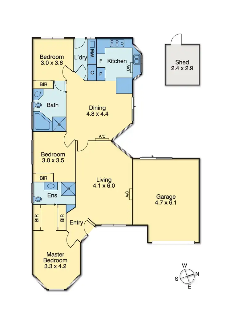 Floorplan of Homely house listing, 10 Wensley Close, Mornington VIC 3931
