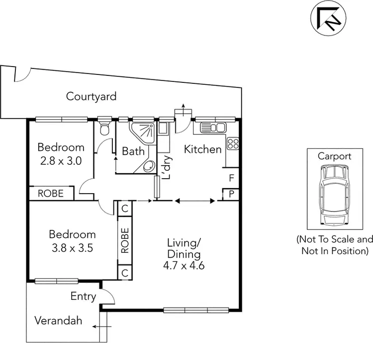 Floorplan of Homely unit listing, 17/6 Creswick Street, Glen Iris VIC 3146