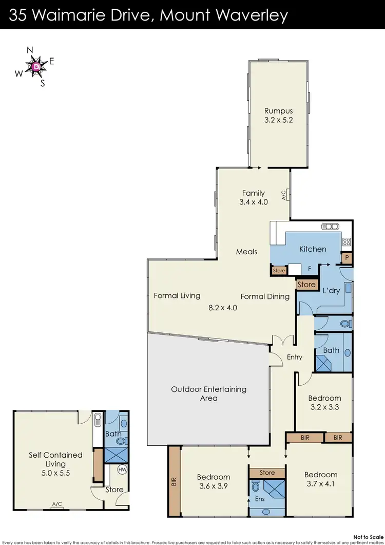 Floorplan of Homely house listing, 35 Waimarie Drive, Mount Waverley VIC 3149