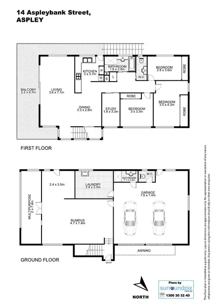 Floorplan of Homely house listing, 14 Aspley Bank Street, Aspley QLD 4034
